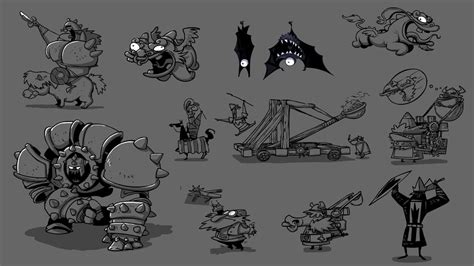 Rayman Legends Concept Art Creature Characters