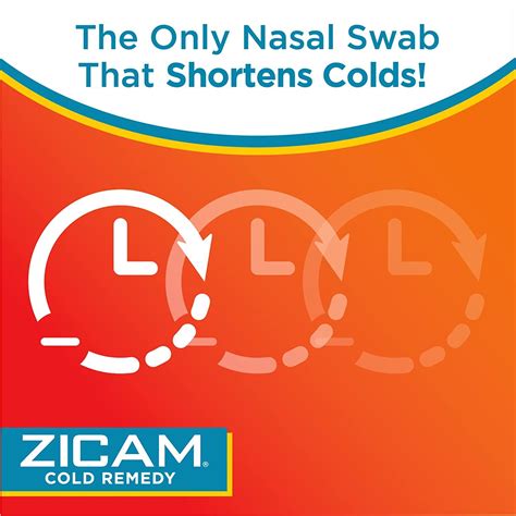Zicam Cold Remedy Nasal Swabs With Cooling Menthol Eucalyptus 20 Count Pack Of 1