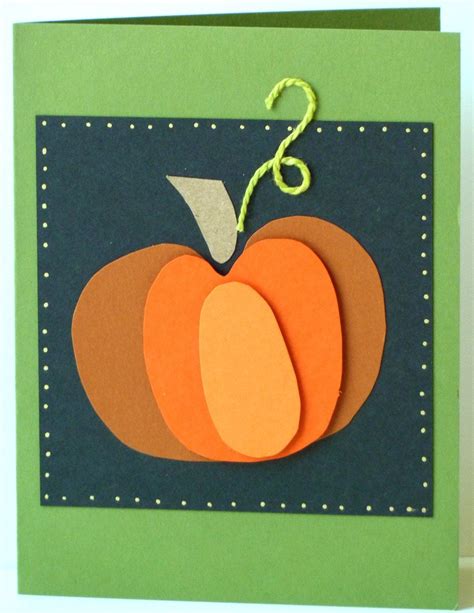 Halloween Pumpkin Card Halloween Cards Handmade Cards Handmade