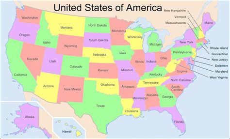 Um Mapa Dos Estados Unidos Da Am Rica O Mapa Dos Estados Unidos Da Am Rica Am Rica Do Norte