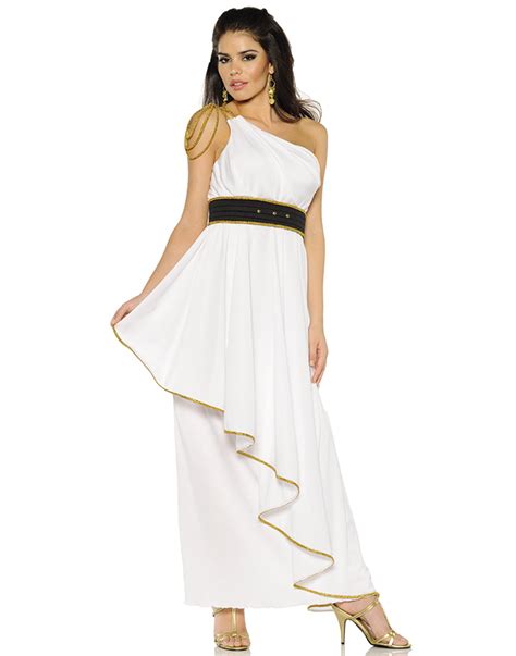 Athena Womens Greek Roman God Goddess White Toga Halloween Costume