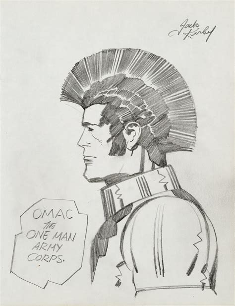 Jack Kirby Omac Sketch Dangerous Universe