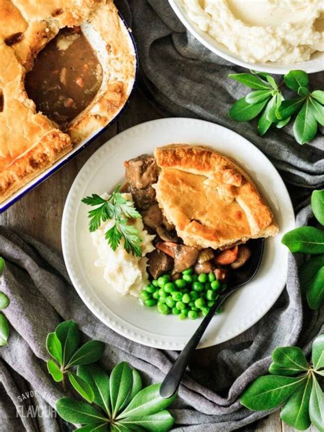 Steak And Ale Pie With Mushrooms Savor The Flavour