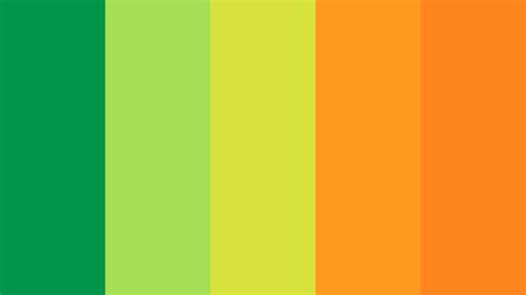 Bright Green And Orange Color Palette Orange Color Schemes Orange