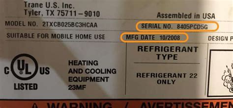Trane Furnace Age How To Read The Serial Number 2022