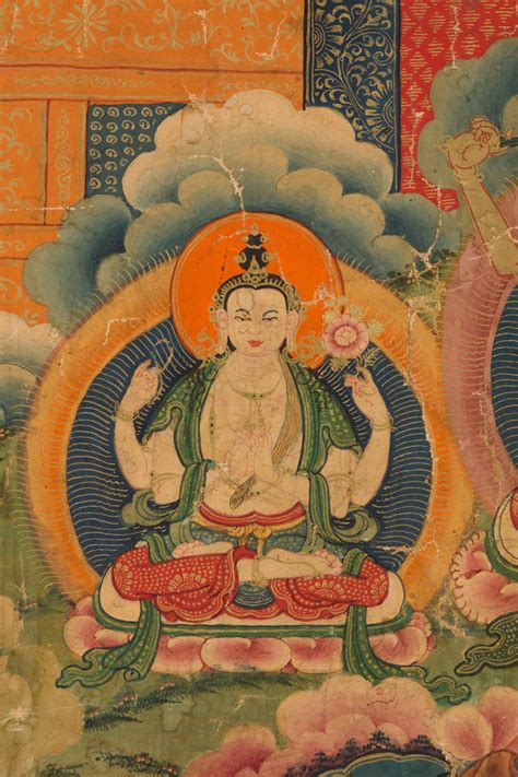 Bonhams A Thangka Of Shakyamuni Buddha Tibet 19th Century