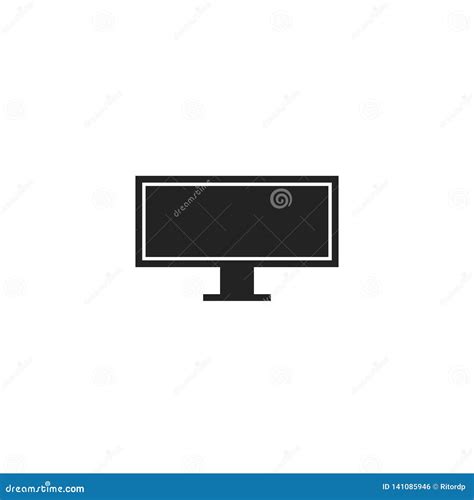Computer Glyph Vector Icon Symbol Or Logo Stock Vector Illustration