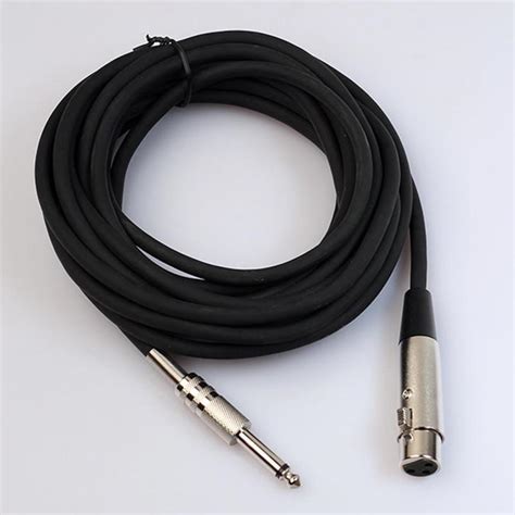 Microphone Wire Cord Xlr Female To Jack 635 65 Mm Male Plug Audio