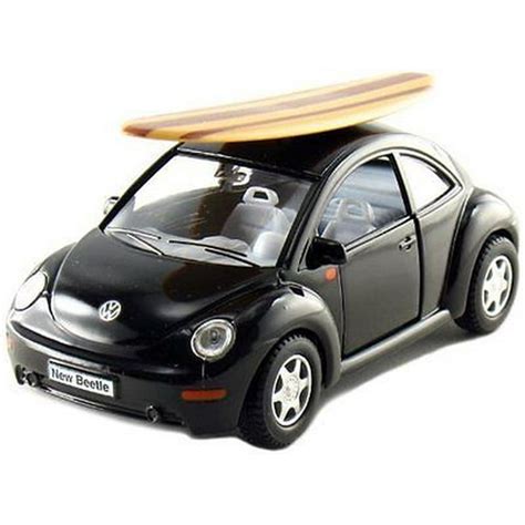 Kinsmart 5 Volkswagen New Beetle W Surfboard 132 Diecast Model Toy