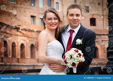 Husband And Wife Couple Marriage Newlyweds Stock Image Image Of Dress Adorable 73888593