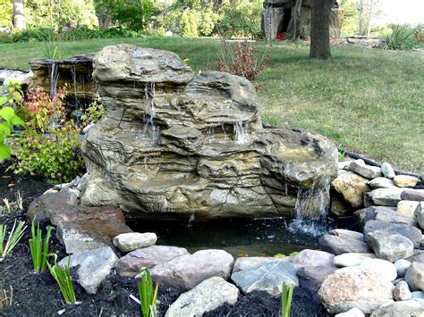 Ponds by the pond experts. Large Waterfalls, Fake Pool & Pond Backyard Rock Waterfalls