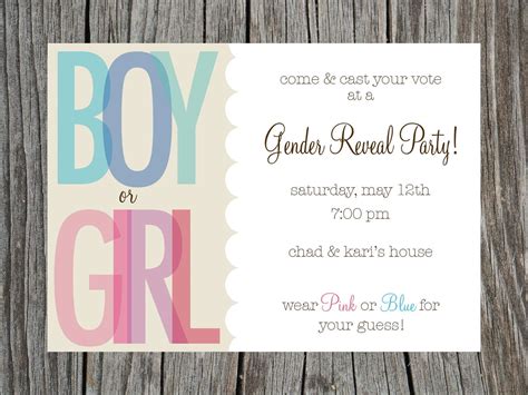 Gender Reveal Invite Template Free Web Browse Our Large Collection Of