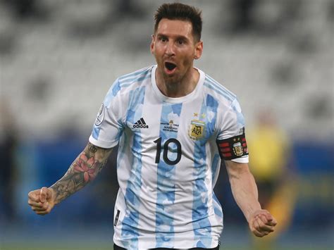 Messis Argentina Signed Shirt Final Copa America 2021 Charitystars