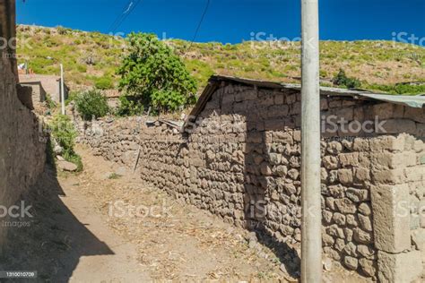 Poor Houses In Cabanaconde Village Peru Stock Photo Download Image