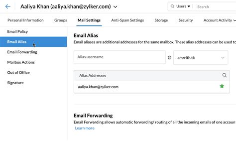 What Is An Email Alias And How To Create An Email Alias Zoho Mail