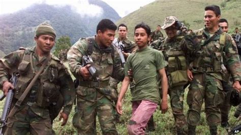 Colombia Farc Rebels Hand Over Child Soldiers Bbc News