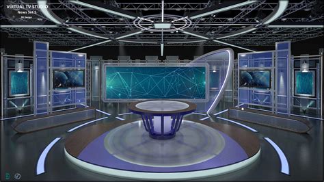 Virtual TV Studio Sets Collection FlippedNormals