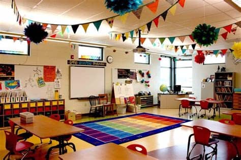 Luckily, you can decorate your classroom so that students are able to learn in an organized and visually it's important that your decor matches the age of your students because it can impact how they decorate the walls with pictures that correspond to the class subject. How to Create an Ideal Class Meeting Area for Read Alouds ...