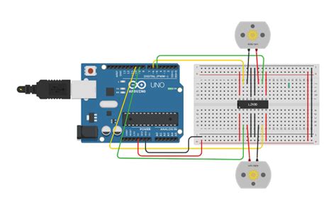 Circuit Design Copy Of Arduino L293d Motor Driver Ic Tinkercad