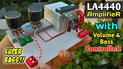 Maybe you would like to learn more about one of these? DIY Heavy Bass Powerful Amplifier Using LA4440 IC With Volume & Bass Controller - YouTube