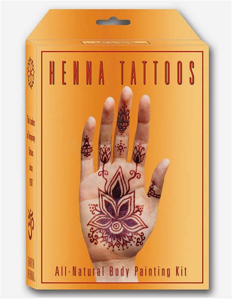 Earth Henna Premium All Natural Body Painting Kit 266156600 Tattoos