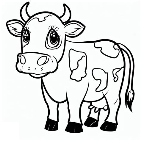 Cow Image Coloring Page Download Print Or Color Online For Free