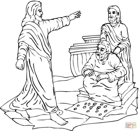 Money changers and merchandisers are driven from god's house of worship, coins on the ground, temple columns the cleansing of the temple narrative tells of jesus expelling the merchants and the money changers from the temple, and occurs in all four canonical gospels of the new testament. Jesus Clears The Temple Coloring Page - Coloring Home