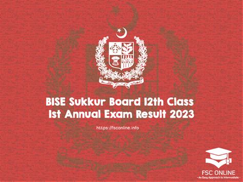 Bise Sukkur Board 12th Class 1st Annual Exam Result 2023