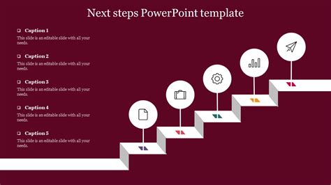 Elegant Next Steps Powerpoint Template Presentation