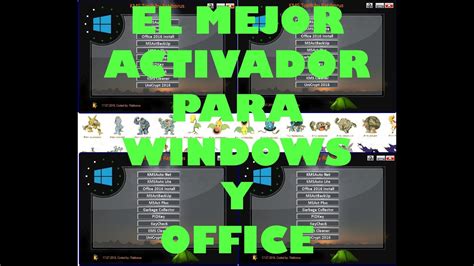 Activador Para Windows Y Office Todo En Uno Youtube