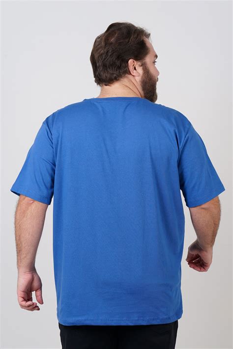 Camiseta estampa mode plus size azul|kauê Plus Size - Kauê Plus Size