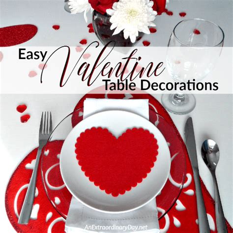 A Quick and Easy Way to Decorate a Table for Valentine's Day - An