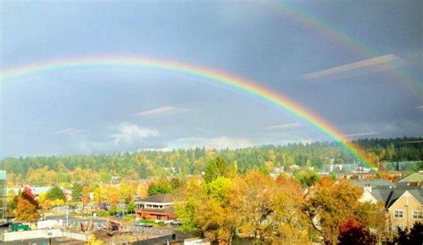 Photos Stunning Double Rainbow Makes Appearance Over Seattle Seattle