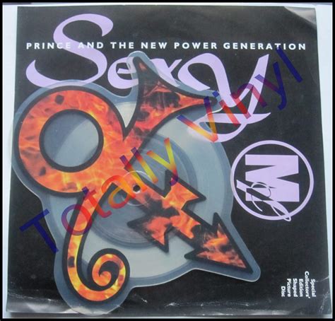 Totally Vinyl Records Prince Sexy Mf 7 Inch Picture Disc Shaped Vinyl