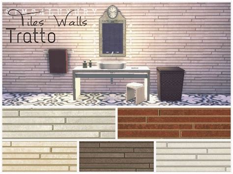 Graham brown simple wall paint collection • sims 4 downloads. Tiles Walls Tratto at Sims4 Luxury » Sims 4 Updates