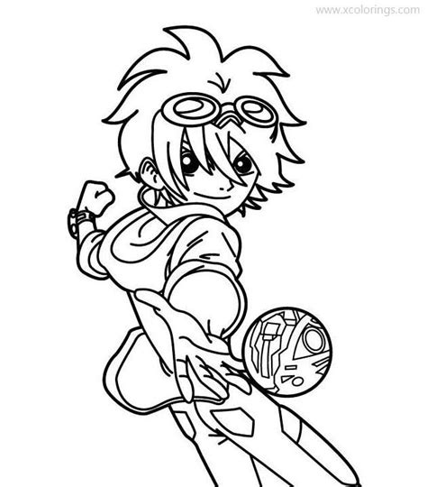 Bakugan Coloring Pages Dan Kuso - XColorings.com