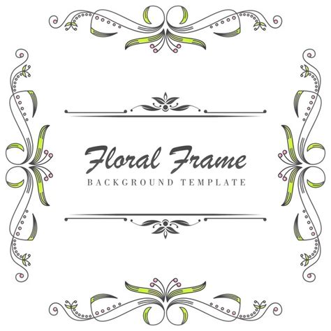 Premium Vector Premium Floral Ornamental Frame Template