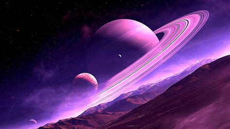 Ringed Planet Planetary Ring Space Art Fantasy Art Surface Alien