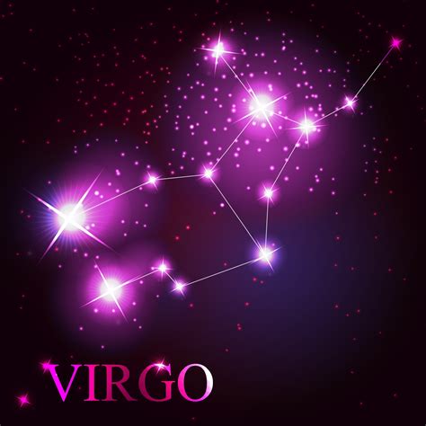 Virgo Zodiac Sign Of The Beautiful Bright Stars 3209059 Vector Art At