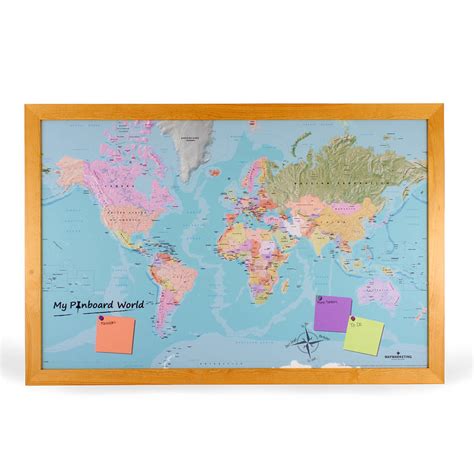 World And Uk Pinboard Map By Thelittleboysroom
