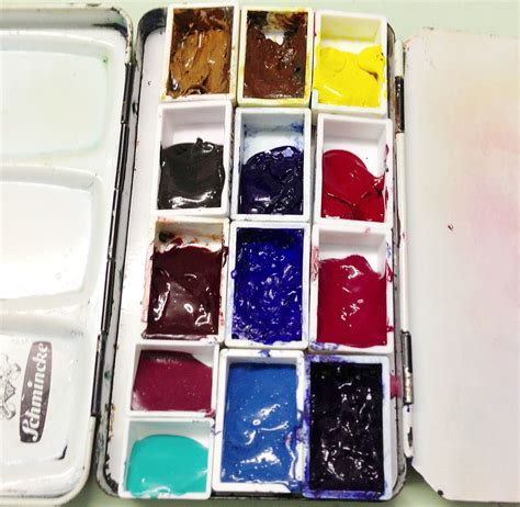 My New Palette After Colour Mixing With Jane Blundell Liz Steel