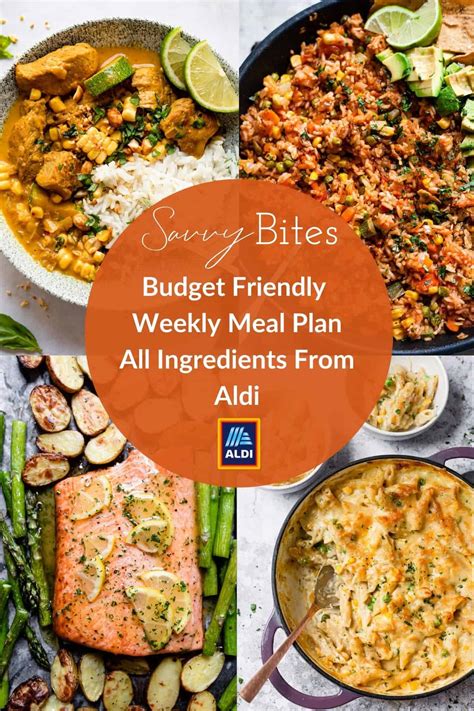 Aldi Weekly Budget Meal Planner With Free Shopping List 76 Savvy Bites