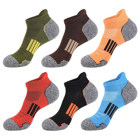 JoynÉe Mens Athletic Ankle Sports Running Low Cut Tab Socks For Men 6