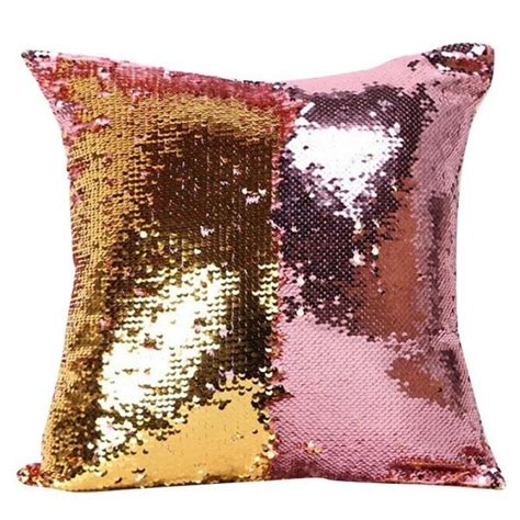 40 X 40 Cm Glitter Sequins Pillow Cover Sequins Pillow Case Kids Super