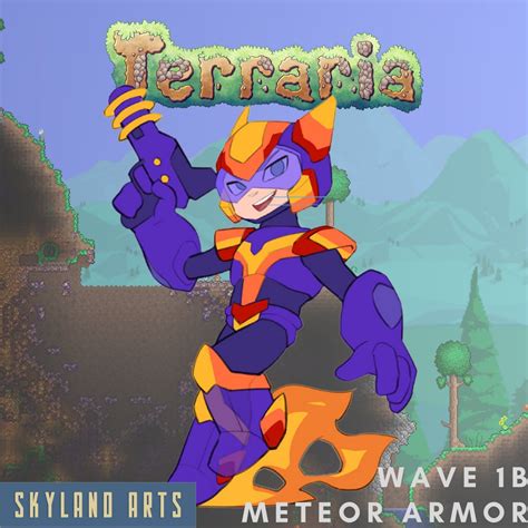 Skyland Arts On Twitter Terraria Wave 1b Reveals Continue With The Pc In Meteor Armor With The