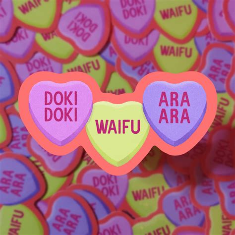 Rob Demers Otaku Candy Hearts Stickers