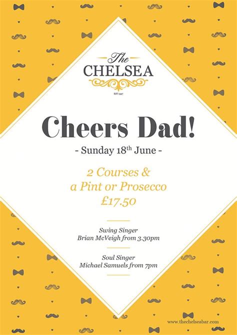 Fathers Day Offer A4 Bar Restaurant Lisburn Road The Chelsea Belfast
