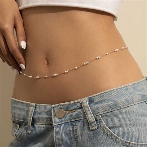 Waist Chain Fashion Cross Decor Belly Chain Body Chain Body Jewelry For Women