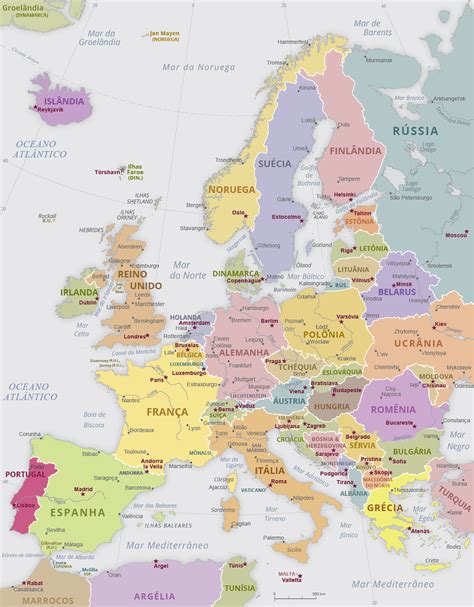 Mapa Pol 237 Tico De Europa Mapa Politico De Europa Mapa De Europa Mapa