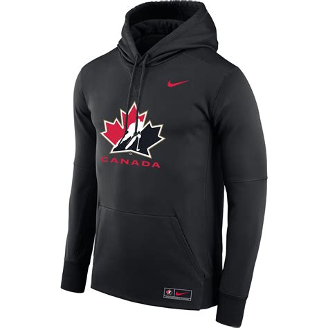 Mens Nike Black Hockey Canada Performance Pullover Hoodie